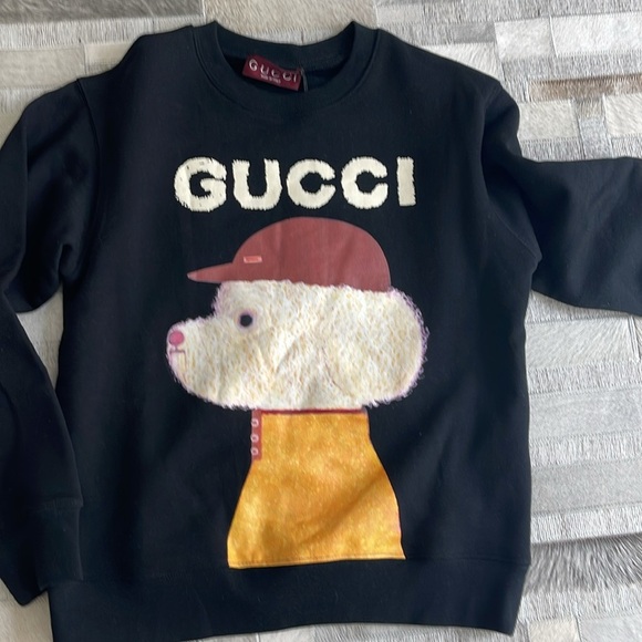 Gucci Black Dog Graphic Sweatshirt - Picture 2 of 3